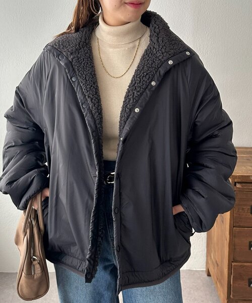 DISCOAT　ボアリバーシブルブルゾン ユニセックス】ボアリバーシブルブルゾン（ブルゾン）｜DISCOAT