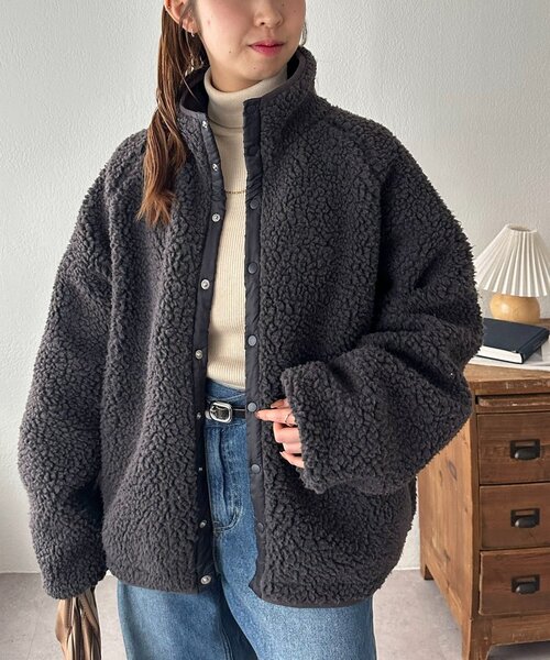 ユニセックス】ボアリバーシブルブルゾン（ブルゾン）｜DISCOAT