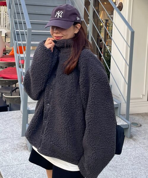 DISCOAT　ボアリバーシブルブルゾン ユニセックス】ボアリバーシブルブルゾン | ファッション通販サイト NUGU