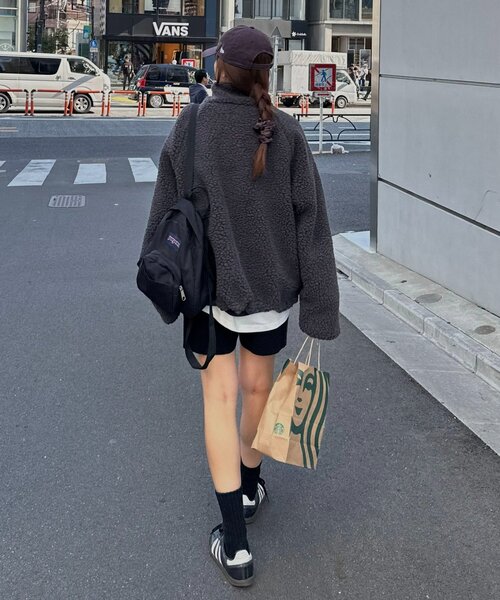 ユニセックス】ボアリバーシブルブルゾン（ブルゾン）｜DISCOAT