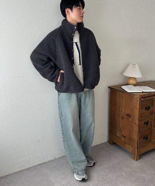 セール】【ユニセックス】ボアリバーシブルブルゾン（ブルゾン