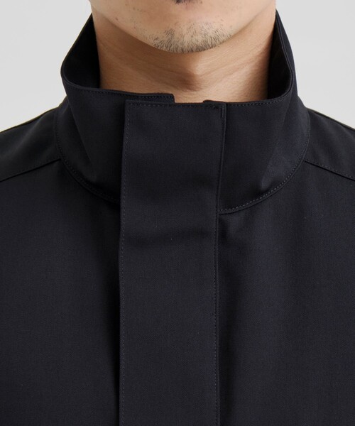 UNITED TOKYO(ユナイテッドトウキョウ)の「WOOL COTTON ギャバ スタンドカラーブルゾン(ブルゾン・メンズ・ダークブラウン/ダークネイビー・1/2)」の6枚目の写真