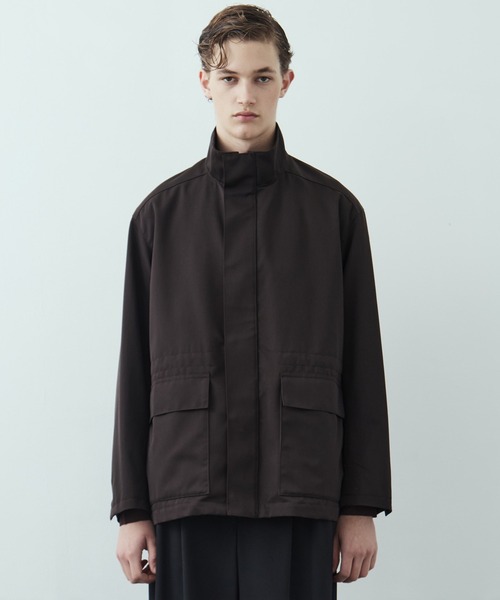 WOOL COTTON ギャバ スタンドカラーブルゾン（ブルゾン）｜UNITED