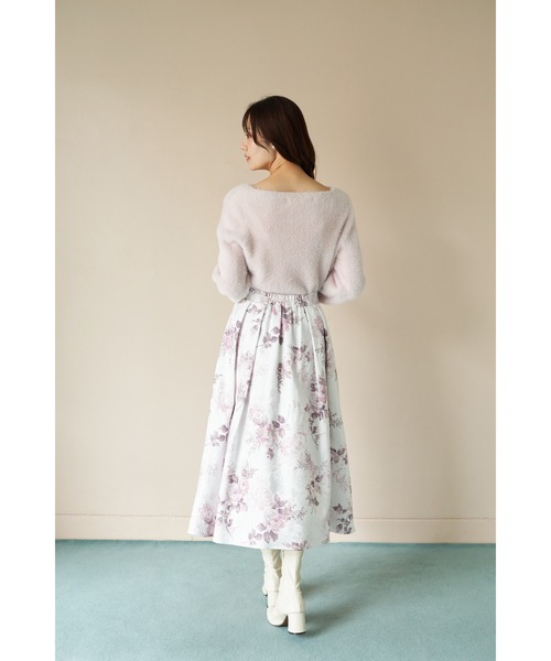 tocco closet(トッコ クローゼット)の「ボリュームスリーブフェザーニットプルオーバー(ニット/セーター・レディース・チャコールグレー/ブルー/ローズ/ラベンダー/イエロー/ピンク・M)」の13枚目の写真