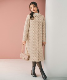 ♦︎未使用　六万円のお品　ストロベリーフィール　イチエイ　綺麗ブルー　ウールコート ♦︎未使用 六万円のお品 ストロベリーフィール イチエイ 綺麗ブルー