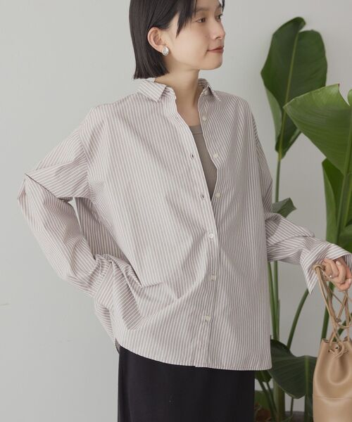 AMERICAN HOLIC（アメリカンホリック）の「イージーケアベーシックシャツ（シャツ/ブラウス・レディース・サックスブルー/オフホワイト/ブルー系その他7/ブラウン系その他4・M/L）」の20枚目の写真