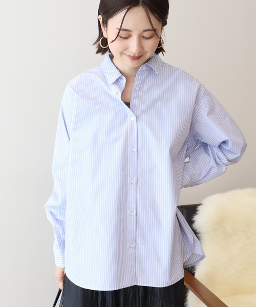 AMERICAN HOLIC（アメリカンホリック）の「イージーケアベーシックシャツ（シャツ/ブラウス・レディース・サックスブルー/オフホワイト/ブルー系その他7/ブラウン系その他4・M/L）」の10枚目の写真