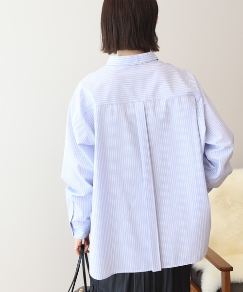 AMERICAN HOLIC（アメリカンホリック）の「イージーケアベーシックシャツ（シャツ/ブラウス・レディース・サックスブルー/オフホワイト/ブルー系その他7/ブラウン系その他4・M/L）」の11枚目の写真