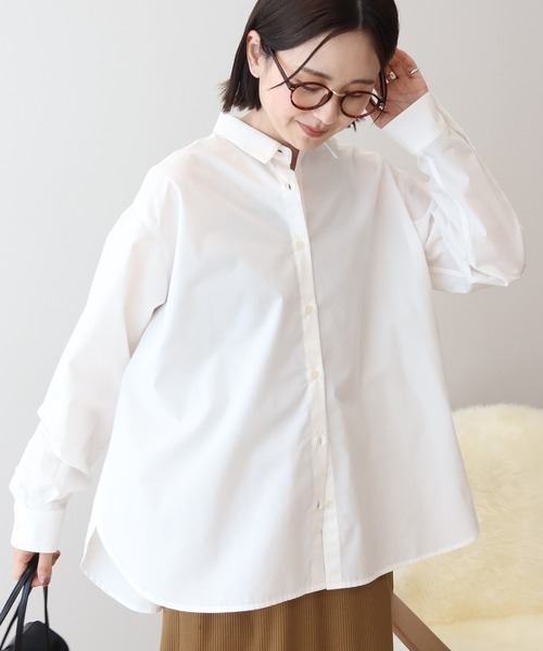 AMERICAN HOLIC（アメリカンホリック）の「イージーケアベーシックシャツ（シャツ/ブラウス・レディース・サックスブルー/オフホワイト/ブルー系その他7/ブラウン系その他4・M/L）」の13枚目の写真