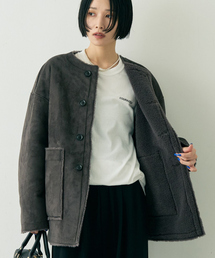 Rouge vif la cle｜ルージュ・ヴィフ ラクレのノーカラーコート通販