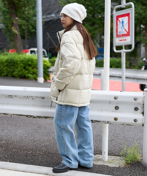 PUBLUX（パブリュクス）の「TAION/タイオン MOUNTAIN PACKABLE VOLUME DOWN JK　限定展開/マウンテン パッカブル ボリューム ダウンジャケット（ダウンジャケット/コート・レディース・ブラック/ライトグレー・X-LARGE/LARGE/MEDIUM）」の4枚目の写真