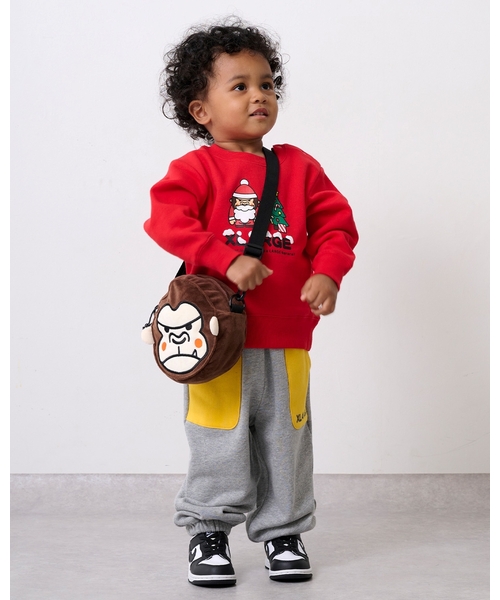 XLARGE KIDS（エクストララージキッズ）の「ファニーゴリラフェイスショルダーバッグ（ショルダーバッグ・キッズ・ブラウン・F）」の8枚目の写真