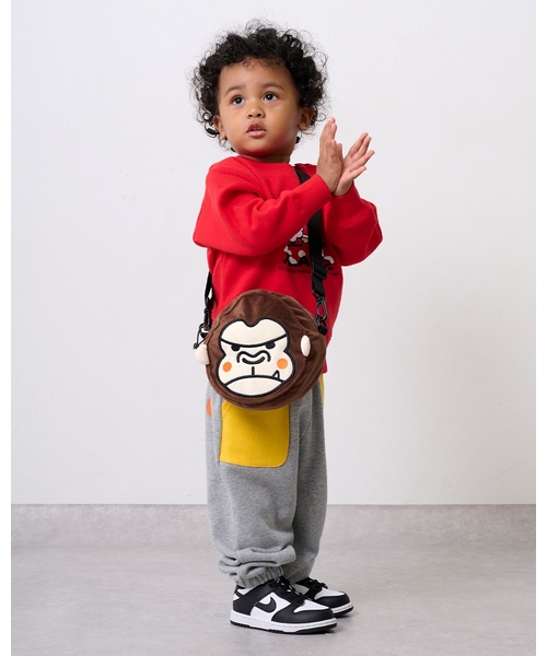 XLARGE KIDS（エクストララージキッズ）の「ファニーゴリラフェイスショルダーバッグ（ショルダーバッグ・キッズ・ブラウン・F）」の9枚目の写真