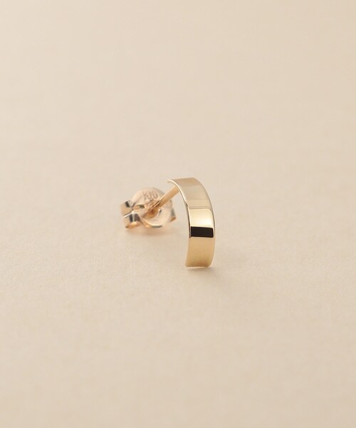 COCOSHNIK ONKITSCH(ココシュニックオンキッチュ)の「K10プレートアーチピアス(ピアス(両耳用)・レディース・その他1・00)」の3枚目の写真