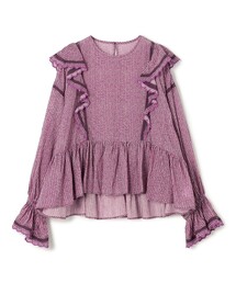 レーヨンプリント ピンタックブラウス（シャツ/ブラウス）｜SOULEIADO