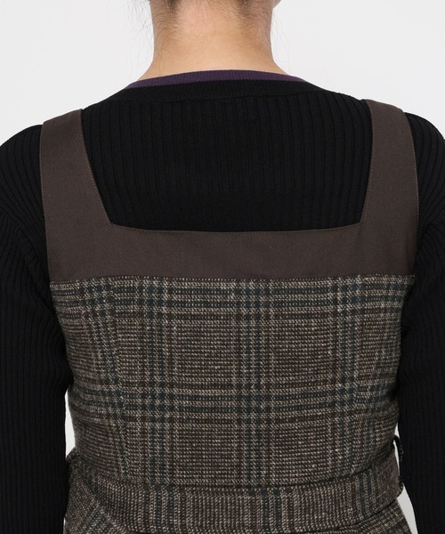 HARE（ハレ）の「ウールライクレイヤージャンスカ(HARE)（ワンピース・レディース・チェック/ブラック・FREE）」の18枚目の写真