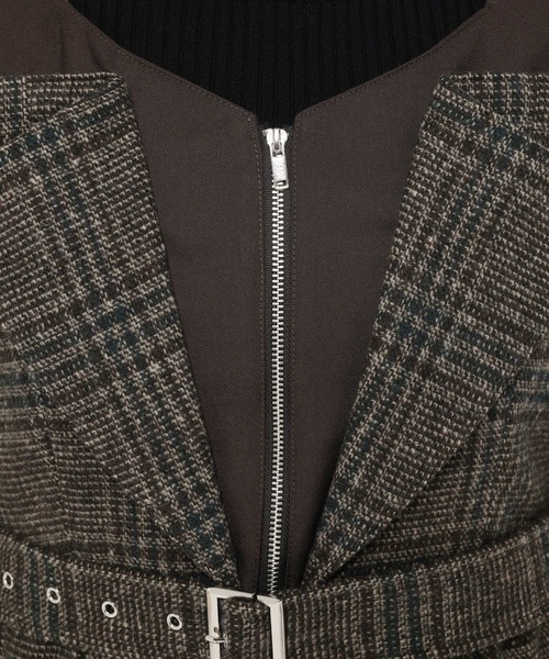 HARE（ハレ）の「ウールライクレイヤージャンスカ(HARE)（ワンピース・レディース・チェック/ブラック・FREE）」の21枚目の写真