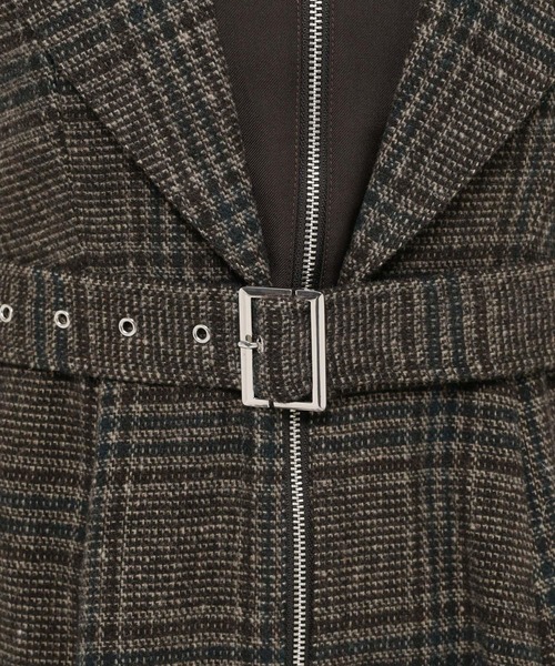 HARE（ハレ）の「ウールライクレイヤージャンスカ(HARE)（ワンピース・レディース・チェック/ブラック・FREE）」の17枚目の写真