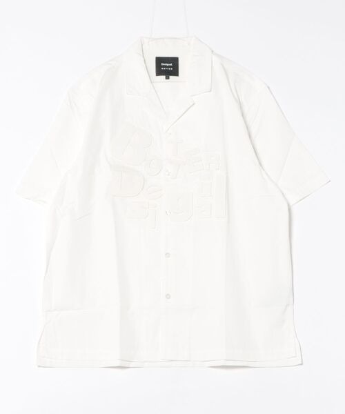Desigual(デシグアル)の「【Desigual×BOTTER】立体ロゴリゾートシャツ(シャツ/ブラウス・メンズ・ホワイト・XL/S/M/L)」の3枚目の写真