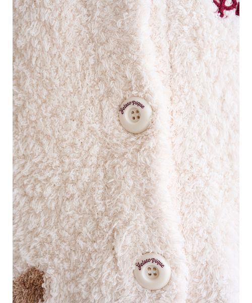 HOLIDAY】ジェラートスノーベアジャガードショールカーディガン