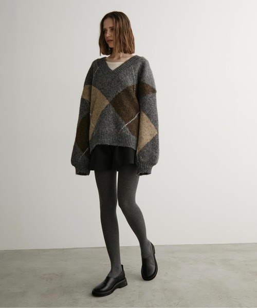 LOSCa(ロスカ)の「ウール混タックイージーショートパンツ(その他パンツ・レディース・チャコールグレー/グレー/ブラック・FREE)」の13枚目の写真