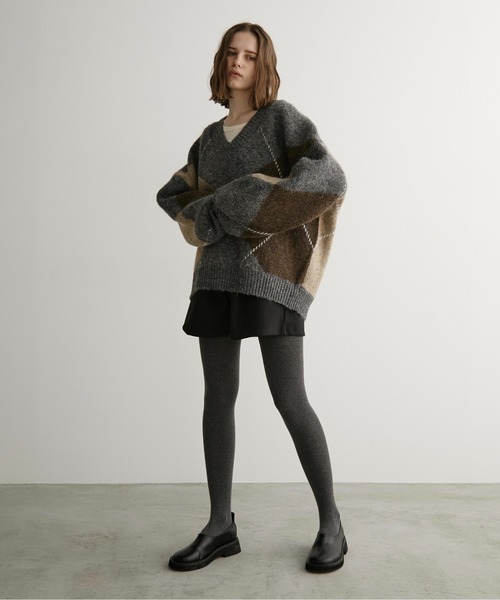 LOSCa(ロスカ)の「ウール混タックイージーショートパンツ(その他パンツ・レディース・チャコールグレー/グレー/ブラック・FREE)」の12枚目の写真