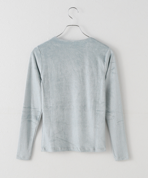 EMILY WEEK(エミリーウィーク)の「【BASERANGE/ベースレンジ】OMO LONG SLEEVE TEE / TTOL-VE-WI25(Tシャツ/カットソー・レディース・チャコールグレー・SMALL)」の5枚目の写真