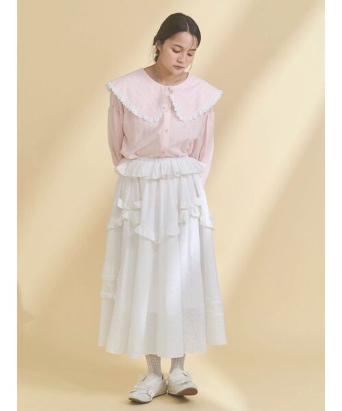 セール】デコラティブリボンフレアスカート（スカート）｜merry jenny
