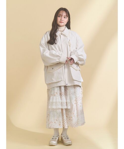 merry jenny（メリージェニー）の「デコラティブリボンフレアスカート（スカート・レディース・ブルー/オフホワイト/アイボリー・FREE）」の19枚目の写真