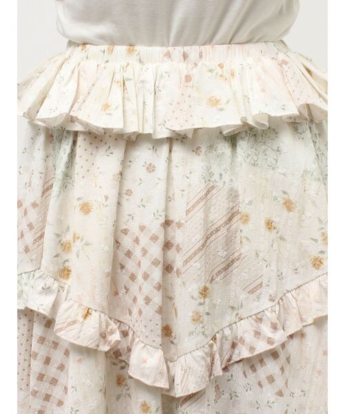 merry jenny（メリージェニー）の「デコラティブリボンフレアスカート（スカート・レディース・ブルー/オフホワイト/アイボリー・FREE）」の15枚目の写真