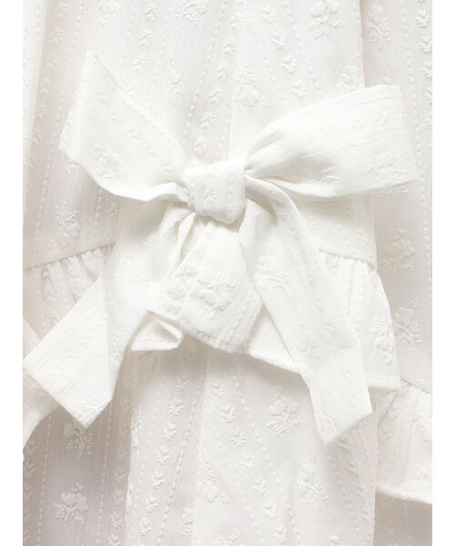 merry jenny（メリージェニー）の「デコラティブリボンフレアスカート（スカート・レディース・ブルー/オフホワイト/アイボリー・FREE）」の10枚目の写真