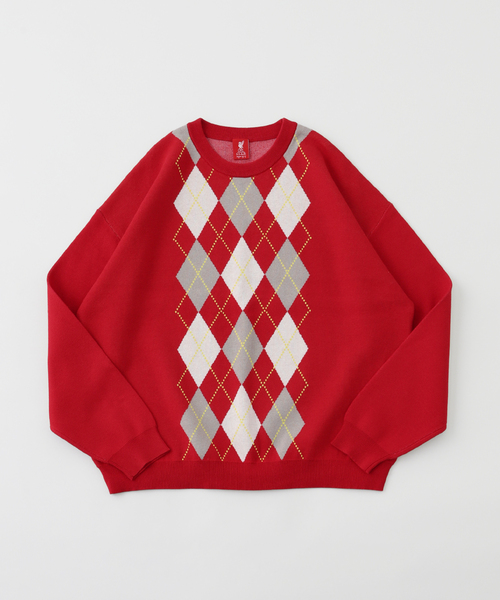 417 エディフィス（417 EDIFICE）/【Liverpool FC / リバプール FC】Argyle Knit Liverpool FC / リバプール FC】Argyle Knit（ニット/セーター）｜417