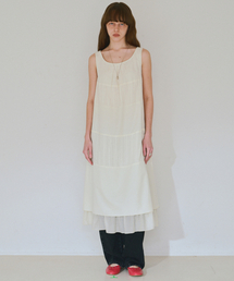 MILLO WOMEN（ミロウーマン）の「Double Sleeveless Dress [Ecru]（ワンピース）」