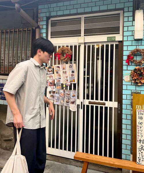 MUSINSA STANDARD（ムシンサスタンダード）の「特大ポプリン半袖シャツ[ライトウォームグレー]（シャツ/ブラウス・メンズ・その他・XX-LARGE/LARGE/MEDIUM/SMALL/X-LARGE）」の6枚目の写真