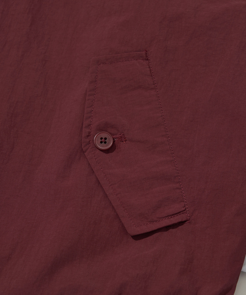 ナイロンヘリテージハリントンジャケット_バーガンディ