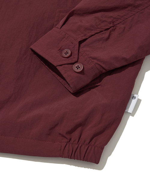 ナイロンヘリテージハリントンジャケット_バーガンディ
