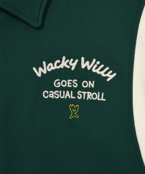 Wacky WiLLy(ワッキーウィリー)の「カラースウェットバスティジャケットグリーン(スタジャン・レディース・その他・SMALL/MEDIUM/LARGE/X-LARGE)」の5枚目の写真