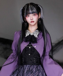 NIBBLE POISON（ニブルポイズン）の「ゴシックバタフライ刺繍ブラウス（シャツ/ブラウス）」