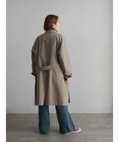 綿テンセルシャンブレー ステンカラーコート | NOMBRE IMPAIR