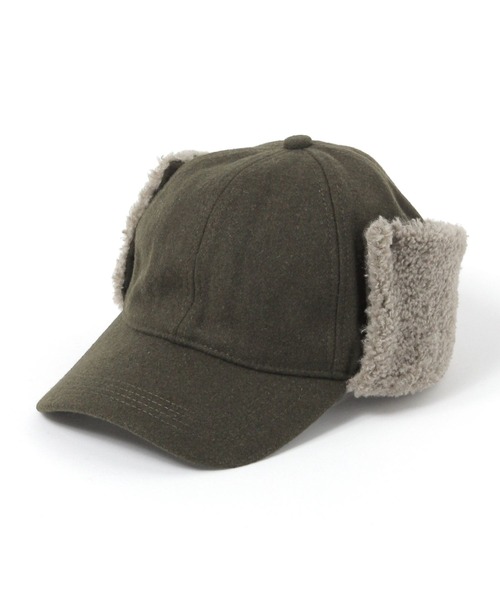 GLOBAL WORK(グローバルワーク)の「ボアCAP/606843(キャップ・レディース・ダークブラウン/ライトグリーン/ブラック・FREE)」の1枚目の写真