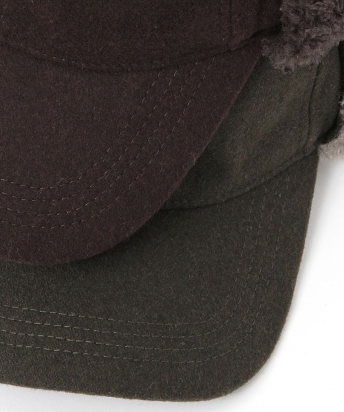 GLOBAL WORK(グローバルワーク)の「ボアCAP/606843(キャップ・レディース・ダークブラウン/ライトグリーン/ブラック・FREE)」の4枚目の写真