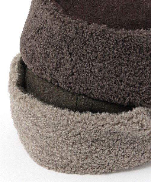 GLOBAL WORK(グローバルワーク)の「ボアCAP/606843(キャップ・レディース・ダークブラウン/ライトグリーン/ブラック・FREE)」の5枚目の写真