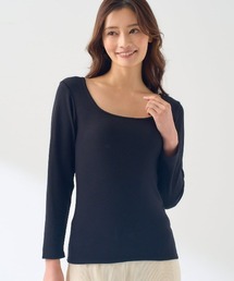 tutuanna（チュチュアンナ）の「[まるで毛布！のような暖かさ・厚手]深スクエアネック長袖（インナーウェア/肌着）」