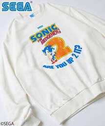 別注 SONIC THE HEDGEHOG 2 /ソニック・ザ・ヘッジホッグ 2/クルーネックスウェット