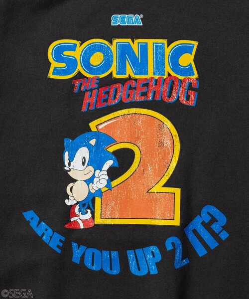 SEGA（セガ）の「別注 SONIC THE HEDGEHOG 2 /ソニック・ザ・ヘッジホッグ 2/クルーネックスウェット（スウェット・メンズ・チャコールグレー/ブラック/ホワイト・SMALL/LARGE/MEDIUM）」の17枚目の写真