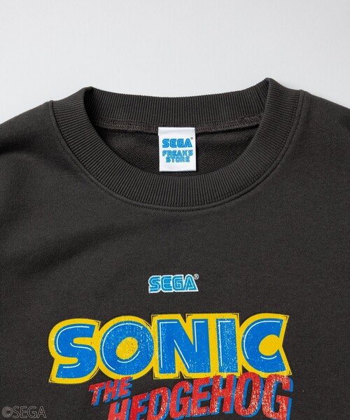 SEGA（セガ）の「別注 SONIC THE HEDGEHOG 2 /ソニック・ザ・ヘッジホッグ 2/クルーネックスウェット（スウェット・メンズ・チャコールグレー/ブラック/ホワイト・SMALL/LARGE/MEDIUM）」の18枚目の写真