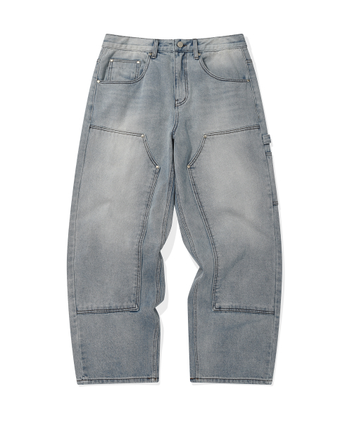 Retriever Club（レトリーバークラブ）の「BONE DOG DOUBLE KNEE PANTS [LIGHT BLUE]（デニムパンツ・メンズ・その他・SMALL/MEDIUM/LARGE）」の2枚目の写真