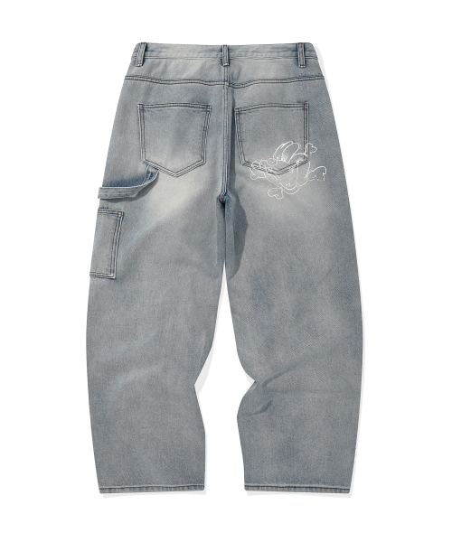 Retriever Club（レトリーバークラブ）の「BONE DOG DOUBLE KNEE PANTS [LIGHT BLUE]（デニムパンツ・メンズ・その他・SMALL/MEDIUM/LARGE）」の3枚目の写真