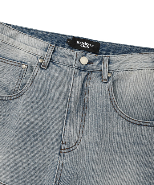 Retriever Club（レトリーバークラブ）の「BONE DOG DOUBLE KNEE PANTS [LIGHT BLUE]（デニムパンツ・メンズ・その他・SMALL/MEDIUM/LARGE）」の4枚目の写真