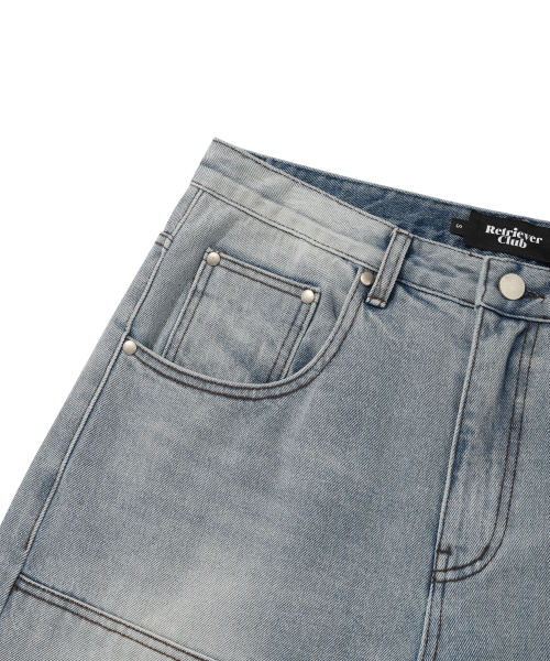 Retriever Club（レトリーバークラブ）の「BONE DOG DOUBLE KNEE PANTS [LIGHT BLUE]（デニムパンツ・メンズ・その他・SMALL/MEDIUM/LARGE）」の5枚目の写真
